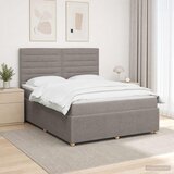  Boxspring krevet s madracem Sivosmeđa 140 x 190 cm Tkanina | shoptok.hr