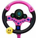  Interactive Steering Wheel on Stand with Pedals Lights Sounds Pink | shoptok.hr
