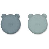 Liewood skleda Connie deljeni skledici iz silikona 2/1 Blue Mix | Shoptok.si