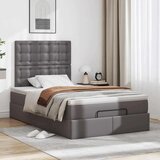 vidaXL otomanski okvir kreveta s madraca sivi 120x190cm umjetne kože | shoptok.hr