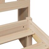 vidaXL Krevet s regalom za knjige bez madraca 90x190 cm od borovine | shoptok.hr
