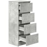  Komoda beton siva 37,5x35x99 cm konstruirano drvo | shoptok.hr