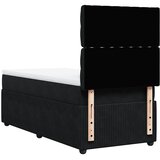  Box spring krevet s madracem crni 90x200 cm baršunasti | shoptok.hr