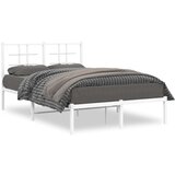 vidaXL Metalni okvir za krevet s uzglavljem bijeli 120 x 190 cm Cijene