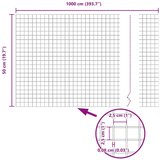 vidaXL Set vrtnih ograj Paket 2 Galvanizirano srebrno Galvanizirano jeklo | Shoptok.si