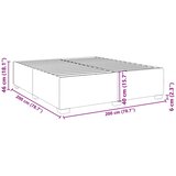  Okvir za krevet plavi 200x200 cm baršunasti | shoptok.hr