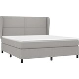 vidaXL Krevet s oprugama i madracem svjetlosivi 180x200 cm od tkanine | shoptok.hr