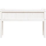  Vrtna sadilica s nogama bijela 110x31x70 cm od masivne borovine | shoptok.hr