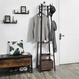  Stalak za kapute LINEA crna/smeđa | Eponuda.com