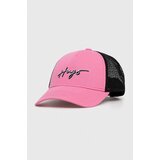 Hugo Bombažna bejzbolska kapa roza barva | Shoptok.si