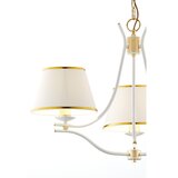 Jupiter 2085 - luster na lancu SAMBA 3xE27/15W/230V bela/zlatna | Eponuda.com