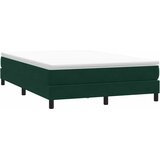 Box Spring krevet bez madracem tamno zeleni 160x220 cm baršun | shoptok.hr