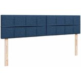  Ottoman krevet s madracima i LED diodama plavi 160x200 cm tkanina Slike