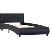  Okvir za krevet od umjetne kože s LED svjetlom crni 90 x 200 cm | shoptok.hr
