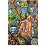  Slika - Henri Matisse – Decorative Figure on Ornamental Ground 40x60 Na talijanskom platnu | shoptok.hr