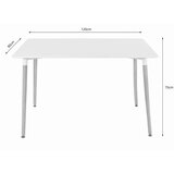  Stol ADRIA u crnoj boji – 120 × 80 cm | shoptok.hr