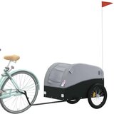  Teretna prikolica za bicikl crno-siva 45 kg željezna | shoptok.hr