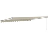  Tenda na uvlačenje krem 4 5 x 3 m od tkanine i aluminija | shoptok.hr