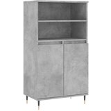 Maison Chic Visoka omara - Komoda - Predalnik betonsko siva 60x36x110 cm inženirski les, (21719917) Cene