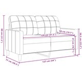  2-dijelni set sofa s jastucima smeđi baršunasti | shoptok.hr