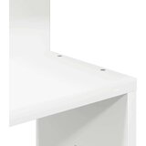 vidaXL Stenska kotna polica bela 32x32x127,5 cm iverna plošča | Shoptok.si