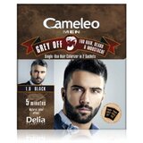 Delia Cosmetics Cameleo Men barva za enkratno uporabo za takojšnje prekritje sivih las odtenek 1.0 Black 2 x 15 ml | Shoptok.si