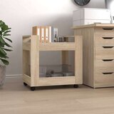 Kolica za radni stol boja hrasta 60x45x60 cm konstruirano drvo Cijene