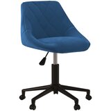 Maison Chic Vrtljiv pisarniški stol - računalniški stol moder žamet, (21784489) | Shoptok.si