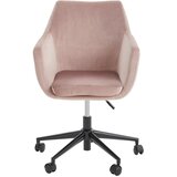 MID.YOU vrtljivi stol tekstil roza | Shoptok.si