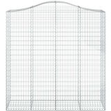  Lučne gabionske košare 2 kom 200x50x200/220cm pocinčano željezo | shoptok.hr