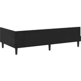 vidaXL Krevetni okvir sa kutnim dizajnom s uzglavljem Crna 80 x 200 cm | shoptok.hr