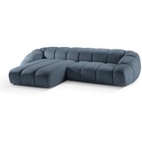 Micadoni Home Plava baršunasti kutna garnitura Diana – | shoptok.hr