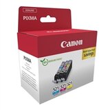 Canon - Komplet tinta CLI-521 (plava, žuta, ljubičasta), original | shoptok.hr