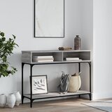  The Living Store Klubska mizica siva sonoma 100x30,5x75 cm inženirski les - Konzolna Mizica, (21440887) Cene
