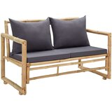 vidaXL Vrtna klupa s jastucima 115 cm od bambusa | shoptok.hr