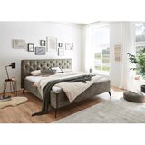 Meise Möbel Tamno zeleni tapecirani bračni krevet 180x200 cm Alicante – | shoptok.hr