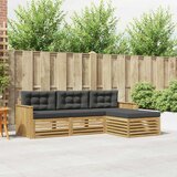  Set vanjskih sofa 4 kom. Bijela i antracit | shoptok.hr