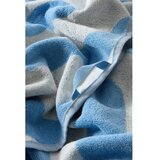 Jotex Bela/svetlo modra bombažna brisača 90x150 cm Waves – | Shoptok.si