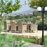 Modern Living Vrtni Set Porto, Svetlo Rjava, 9-Delni Set | Shoptok.si
