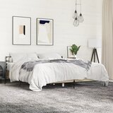Maison Chic Posteljni okvir - Dvoposteljna postelja - Zakonska postelja sonoma hrast 200x200 cm inž. les in kovina-J5597, (21770565) | Shoptok.si