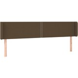 Maison Chic vzglavna omarica - nočna omarica - posteljna omarica z ušesi temno rjavo 203x16x78/88 cm blago, (21711916) | Shoptok.si