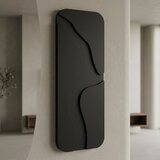 Wallxpert Aterna Black - 24 x 68 Black Decorative Framed MDF Painting Cene