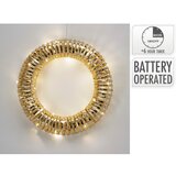  LED božićni venac 30xLED/3xAA prečnik 40 cm topla bela venac/zlatna | Eponuda.com