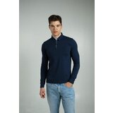 Legendww muška plava polo majica dugih rukava 6521-9573-66 | ePonuda.com