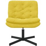  Stolac za opuštanje s rotacijom Žuta 63 x 75 x 76 cm Baršun | shoptok.hr