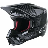 Alpinestars S-M5 Solar Flare Helmet Black/Gray/Gold Glossy XL Čelada