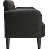 SOFA za dvije osobe crna 110 cm umjetna koža | shoptok.hr