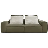 Bobochic Paris Zelena sofa od imitacije kože 260 cm Boheme –