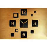 Moderna stenska ura SQUARE NH012 (samolepilne stenske ure) | Shoptok.si