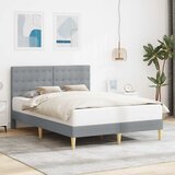  Krevetna konstrukcija Svjetlosiva 120 x 200 cm Tkanina | shoptok.hr